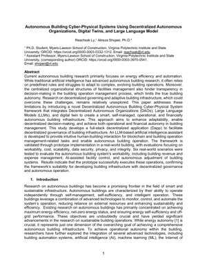 Kifuniko cha Waraka PDF - Mifumo ya Kifarakisi-Kiumili ya Majengo Yenye Uhuru wa Kienyeji na DAO, LLM, na Mzalia Dijitali