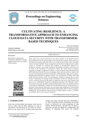 PDF文檔封面 - 基於Transformer與區塊鏈整合的雲端資料安全